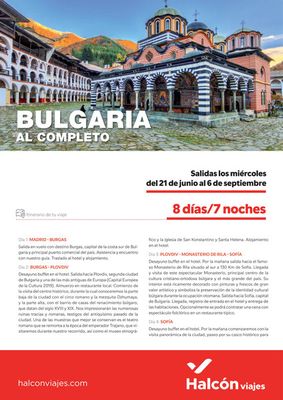 Catálogo Halcón Viajes en Laredo | Bulgaria al completo | 3/4/2023 - 30/9/2023