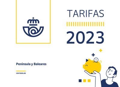 Ofertas de Libros y Papelerías en Castelldefels | Tarifas Península y Baleares de Correos | 26/7/2023 - 31/12/2023