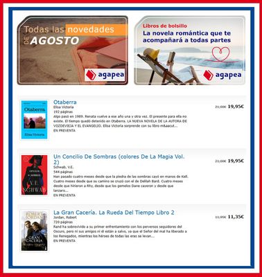 Ofertas de Libros y Papelerías en Jerez de la Frontera | Novedades Agosto de Agapea | 15/8/2023 - 25/9/2023