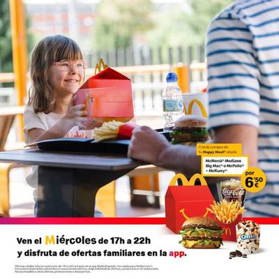 Ofertas de Restauración en Mutxamel | Disfruta de las mejores ofertas familiares de Miércoles de McDonald's | 24/8/2023 - 30/9/2023