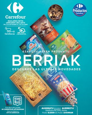 Ofertas de Hiper-Supermercados en Bilbao | NOVEDADES MARCA DE CARREFOUR de Carrefour | 5/9/2023 - 3/10/2023