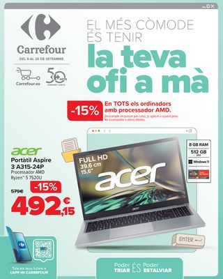 Ofertas de Informática y Electrónica en Mataró | TELETRABAJO de Carrefour | 8/9/2023 - 26/9/2023