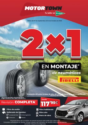 Catálogo MotorTown en Girona |  2X1 En montaje de neumáticos | 8/9/2023 - 4/10/2023