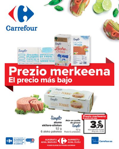Ofertas de Hiper-Supermercados en Erandio | EL PRECIO MÁS BAJO (Alimentación, Droguería y perfumería) de Carrefour | 1/11/2023 - 30/11/2023