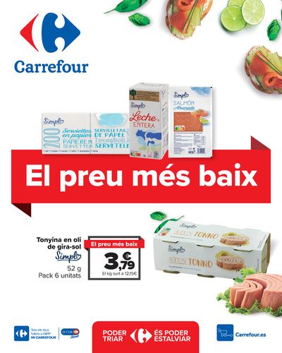 Catálogo Carrefour en Sant Cugat del Vallès | EL PRECIO MÁS BAJO (Alimentación, Droguería y perfumería) | 8/8/2023 - 30/9/2023