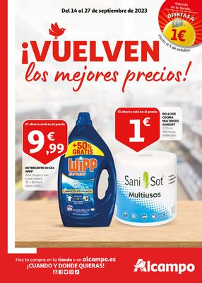 Catálogo Alcampo en Vigo | I vuelven los mejores precios | 14/9/2023 - 27/9/2023