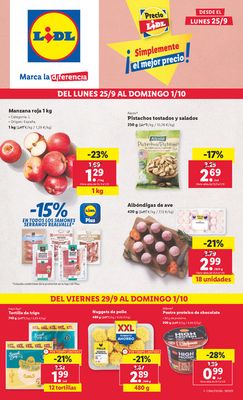 Ofertas de Hiper-Supermercados en Cuenca | ¡Simplemente el mejor precio! de Lidl | 25/9/2023 - 1/10/2023
