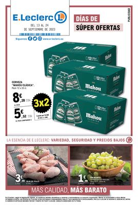 Catálogo E.Leclerc en Valdemoro | Días de súper ofertas | 18/9/2023 - 24/9/2023