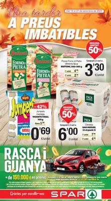 Catálogo SPAR Fragadis en Viladecans | A preus imbatibles  | 18/9/2023 - 27/9/2023