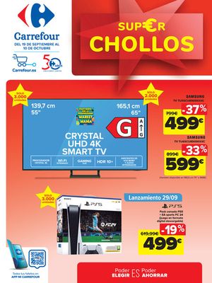 Catálogo Carrefour en Pedrera | CHOLLOS (TV, Tecnología, Hogar, textil) | 19/9/2023 - 10/10/2023