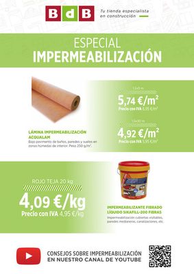 Ofertas de Jardín y Bricolaje en Villena | Catálogos Folleto Impermeabilización de BdB | 19/9/2023 - 15/10/2023