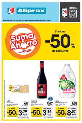 Ofertas de Hiper-Supermercados en Pedrera | 2a unidad -50% de descuento ALIPROX de Eroski | 21/9/2023 - 3/10/2023