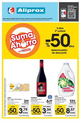 Ofertas de Hiper-Supermercados en Ondarroa | 2. alea -50% deskontuarekin ALIPROX de Eroski | 21/9/2023 - 3/10/2023