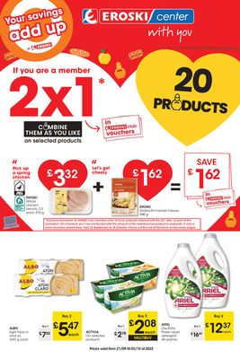 Ofertas de Hiper-Supermercados en Algeciras | SUPERMARKET EROSKI CENTER de Eroski | 21/9/2023 - 3/10/2023
