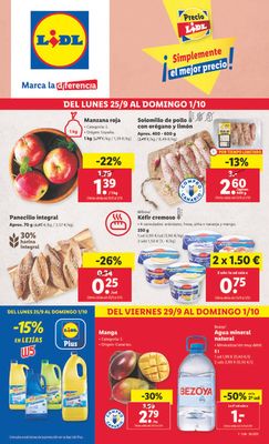 Ofertas de Hiper-Supermercados en Santa Lucía de Tirajana | ¡Simplemente el mejor precio! de Lidl | 25/9/2023 - 1/10/2023