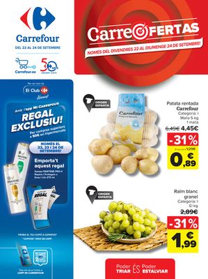 Catálogo Carrefour en Palafolls | CARREOFERTAS | 22/9/2023 - 24/9/2023