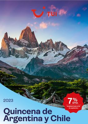 Ofertas de Viajes en Ames | Quincena de Argentina y Chile de Tui Travel PLC | 20/9/2023 - 31/12/2023