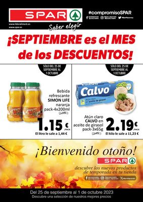 Catálogo SPAR en Castalla | SPAR bombazos 25 septiembre - 1 octubre | 25/9/2023 - 1/10/2023