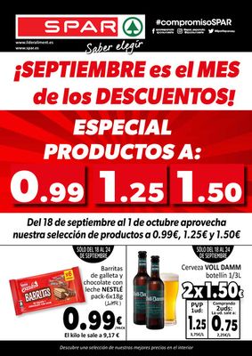 Catálogo SPAR en Castalla | SPAR oferta 20 septiembre - 1 octubre | 20/9/2023 - 1/10/2023
