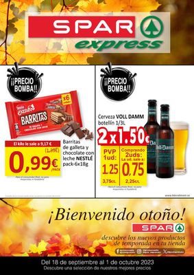 Ofertas de Hiper-Supermercados en Barco de Valdeorras | SPAR Express 20 septiembre - 1 octubre de SPAR | 20/9/2023 - 1/10/2023