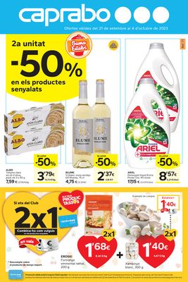 Ofertas de Hiper-Supermercados en Sant Feliu | 2na Unitat -50% de Caprabo | 21/9/2023 - 4/10/2023