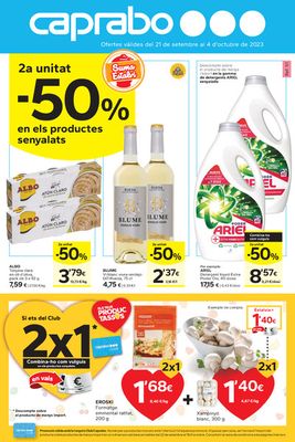 Ofertas de Hiper-Supermercados en Molins de Rei | 2na Unitat -50% de Caprabo | 21/9/2023 - 4/10/2023