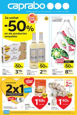 Ofertas de Hiper-Supermercados en Blanes | 2na Unitat -50% de Caprabo | 21/9/2023 - 4/10/2023