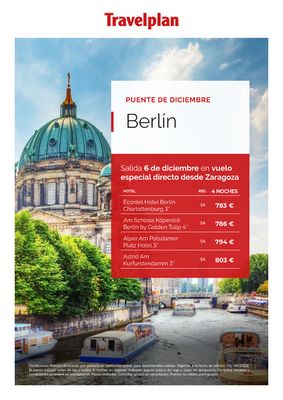 Ofertas de Viajes en Cornellà | Travelplan Berlín de Travelplan | 21/9/2023 - 31/12/2023