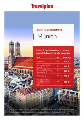 Ofertas de Viajes en Alcalá de Henares | Travelplan Múnich de Travelplan | 21/9/2023 - 31/12/2023