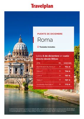 Ofertas de Viajes en Nájera | Travelplan Roma de Travelplan | 21/9/2023 - 31/12/2023