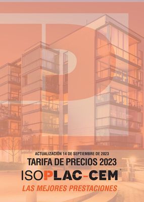 Catálogo Isolana en Vigo | TARIFA DE PRECIOS 2023 ISOPLAC-CEM® | 21/9/2023 - 30/9/2023