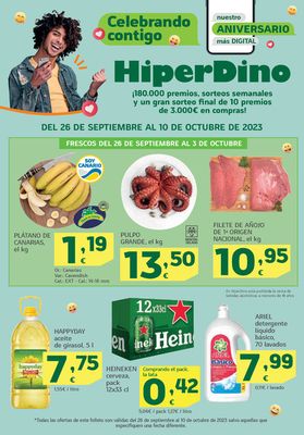Catálogo HiperDino en San Cristobal de la Laguna (Tenerife) | Ofertas desde el 26 de septiembre | 26/9/2023 - 10/10/2023
