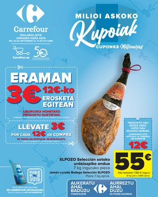 Catálogo Carrefour en Castro-Urdiales | CUPONES MILLONARIOS (Alimentación, Drogueria, Perfumeria y comida de animales) | 26/9/2023 - 10/10/2023