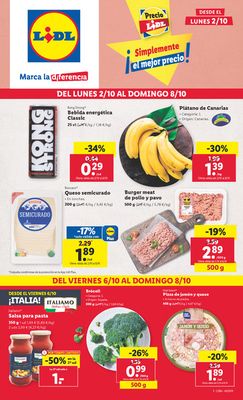 Ofertas de Hiper-Supermercados en Inca | ¡Marca la diferéncia! de Lidl | 2/10/2023 - 8/10/2023