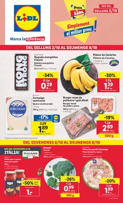 Ofertas de Hiper-Supermercados en Reus | ¡Marca la diferéncia! de Lidl | 2/10/2023 - 8/10/2023