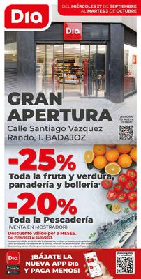 Catálogo Dia en Badajoz | Gran apertura | 27/9/2023 - 3/10/2023