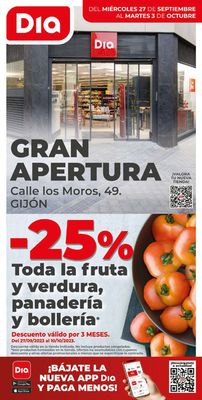 Catálogo Dia en Gijón | Gran apertura | 27/9/2023 - 3/10/2023