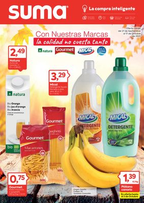 Ofertas de Hiper-Supermercados en Guadix | Oferta válida del 27 de Septiembre al 17 de Octubre de 2023 de Suma Supermercados | 27/9/2023 - 17/10/2023