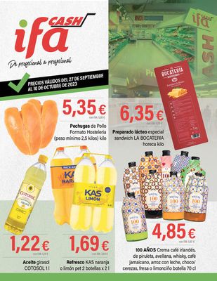 Catálogo Cash Ifa en A Coruña | Percios válidos del 27 de septiembre al 10 de octubre de 2023 | 27/9/2023 - 10/10/2023