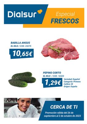 Catálogo Dialsur Cash & Carry en Gandia | Oferta frescos | 27/9/2023 - 2/10/2023