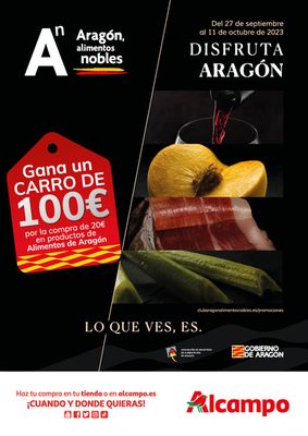 Catálogo Alcampo en Parla | Disfruta Aragón  | 27/9/2023 - 11/10/2023