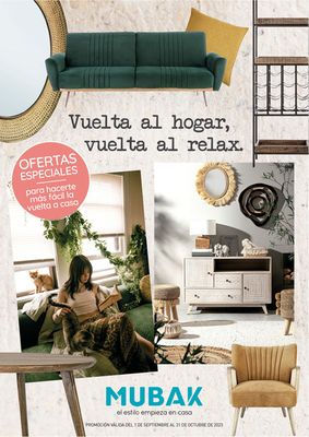 Catálogo Mubak | Vuelta al hogar, vuelta al relax | 1/10/2023 - 31/10/2023