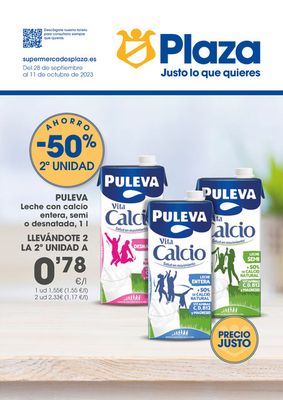 Catálogo Supermercados Plaza en Madrid | Ahorro -50% 2ª Unidad | 28/9/2023 - 11/10/2023