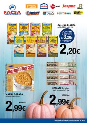Catálogo Supermercats Jespac en Barcelona | Preus valids fins al 21 de octubre de 2023 | 28/9/2023 - 21/10/2023