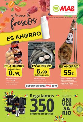 Catálogo Supermercados MAS en Sevilla | Del 29 de septiembre al 26 octubre 2023 | 29/9/2023 - 26/10/2023