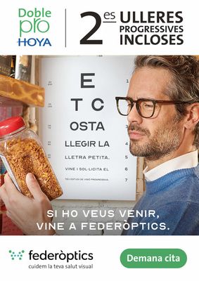 Catálogo Federópticos en Barcelona | 2es ulleres progressives | 3/10/2023 - 4/11/2023