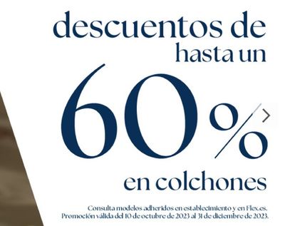 Catálogo Flex Noctalia en Barcelona | Descuentos de hasta un 60% en colchones  | 20/10/2023 - 31/12/2023