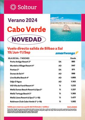 Catálogo Soltour | Ofertas Verano 2024 Cabo Verde | 3/11/2023 - 1/6/2024