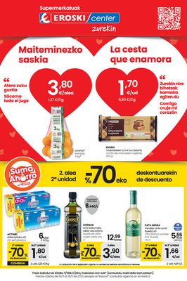 Catálogo Eroski en Tafalla | 2. alea -70% deskontuarekin SUPERMERKATUAK EROSKI CENTER. | 16/11/2023 - 29/11/2023