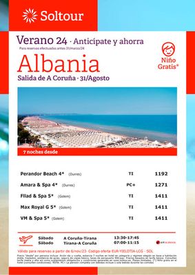 Catálogo Soltour | Albania | 13/11/2023 - 31/3/2024